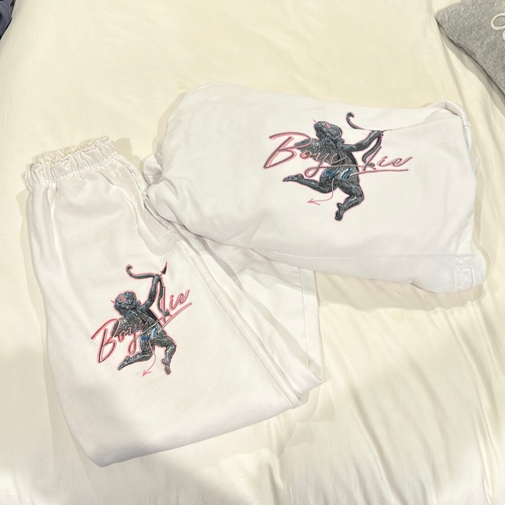 Boys lie white metal set (bought together) originally $165